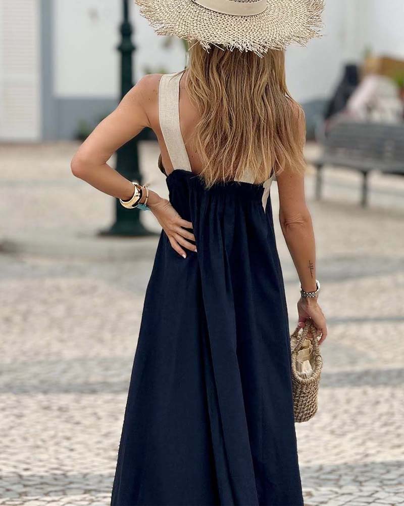 Aveline™ Twist Neck Dress - E - moda