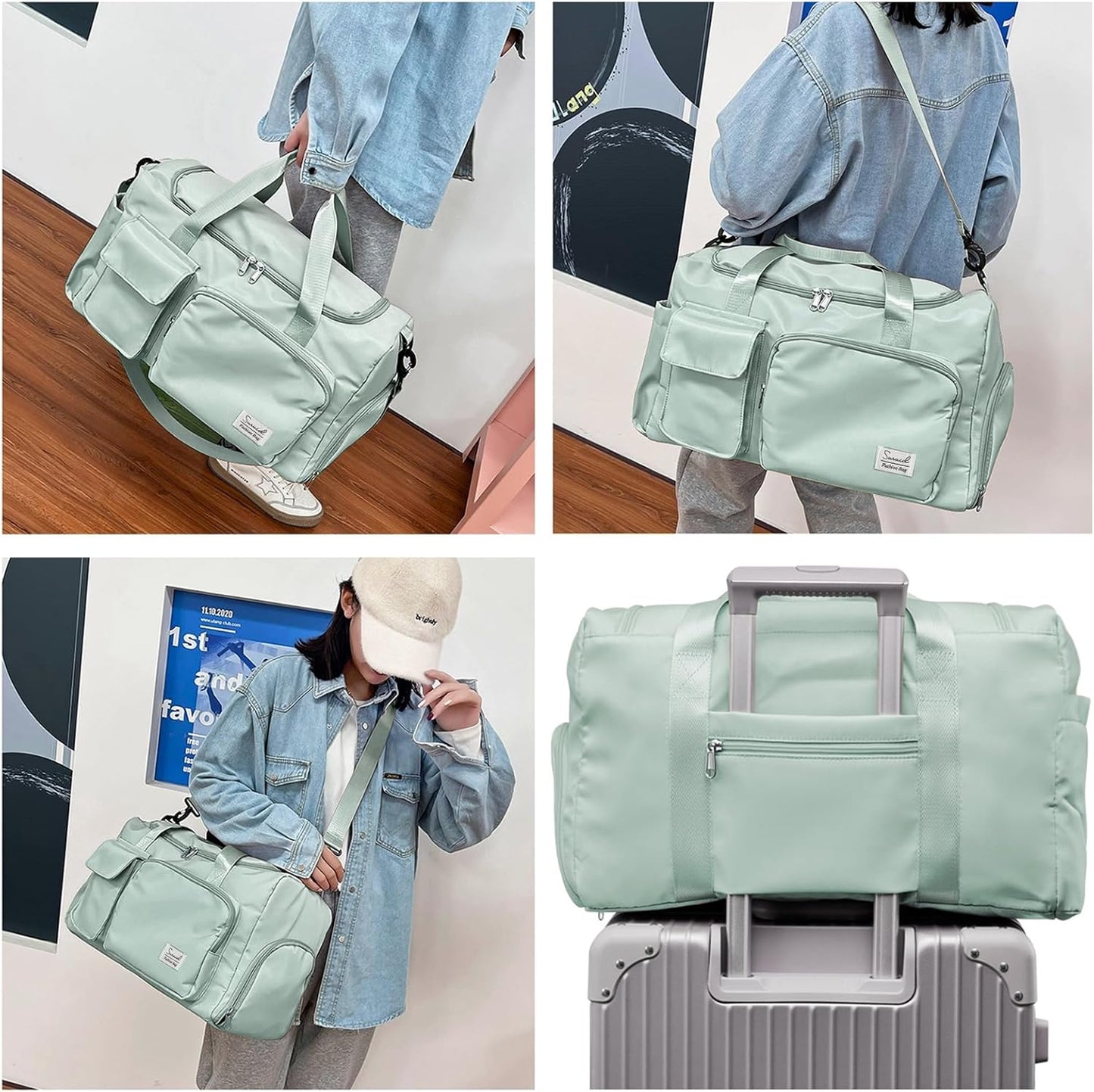Evermode Gym Duffel Bag - E - moda