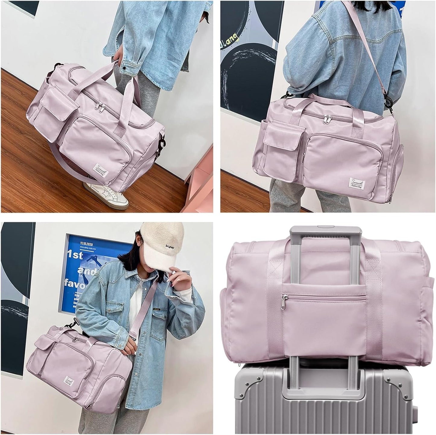 Evermode Gym Duffel Bag - E - moda