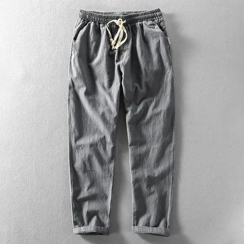 Solaro – Relaxed Linen Trousers - E - moda