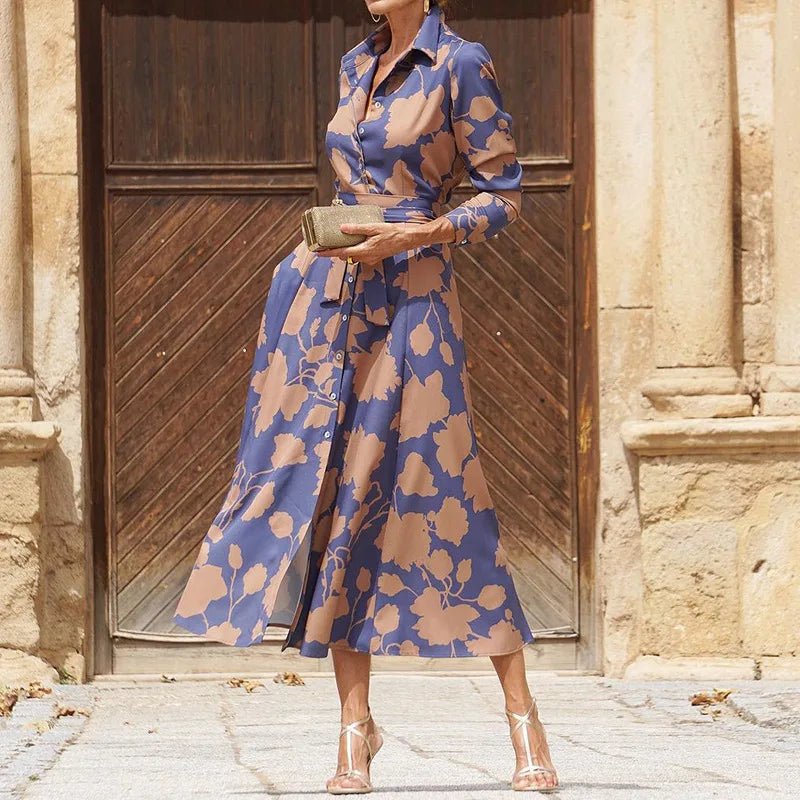 Aloré – Elegant V - Neck Dress - E - moda