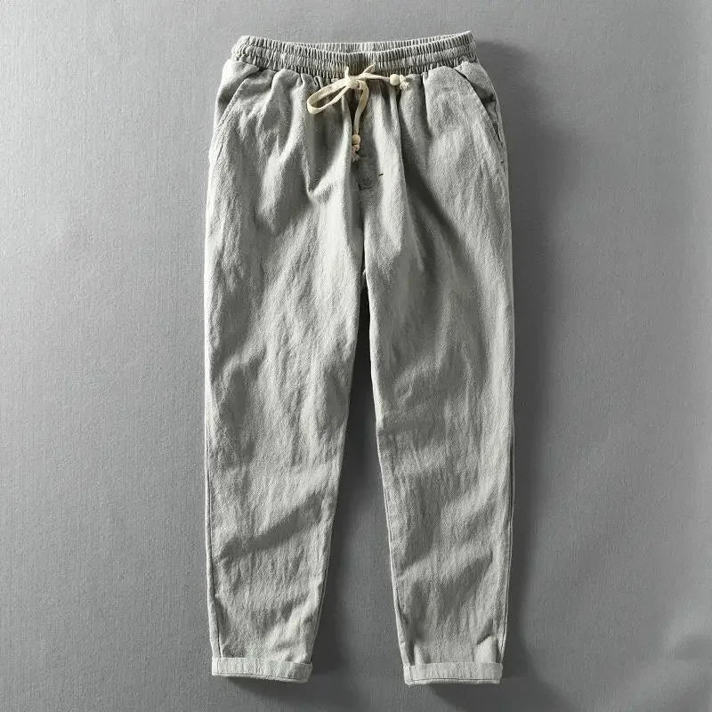 Solaro – Relaxed Linen Trousers - E - moda