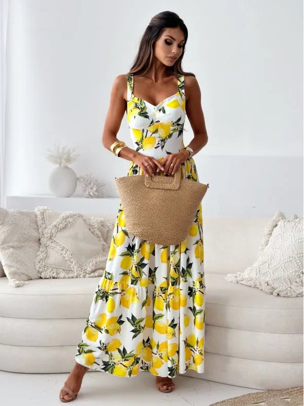 Serenique – Pleated Maxi Dress - E - moda