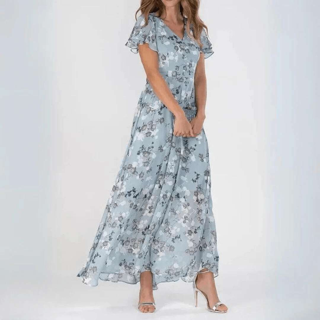 Milaya – V - Neck Summer Dress - E - moda