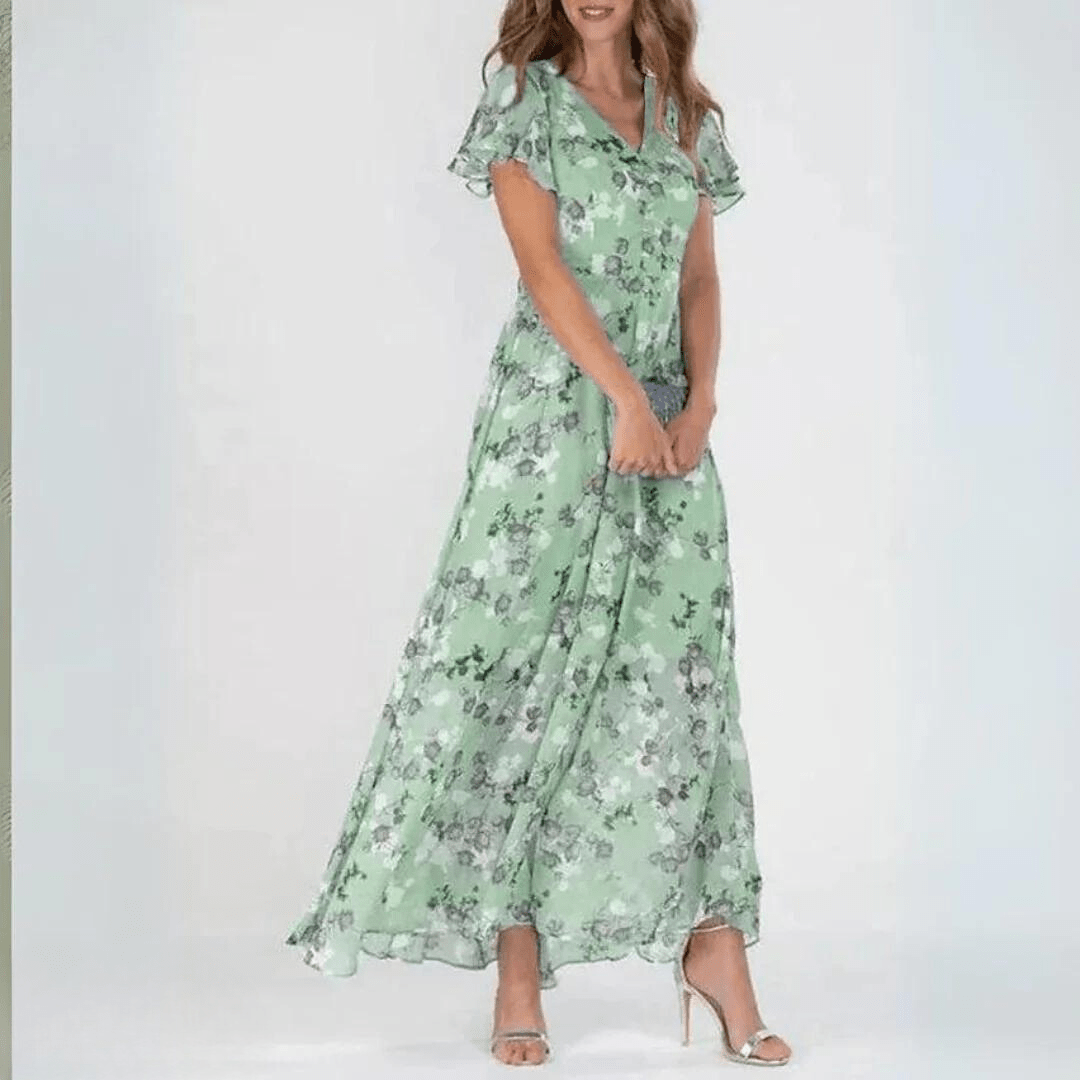 Milaya – V - Neck Summer Dress - E - moda
