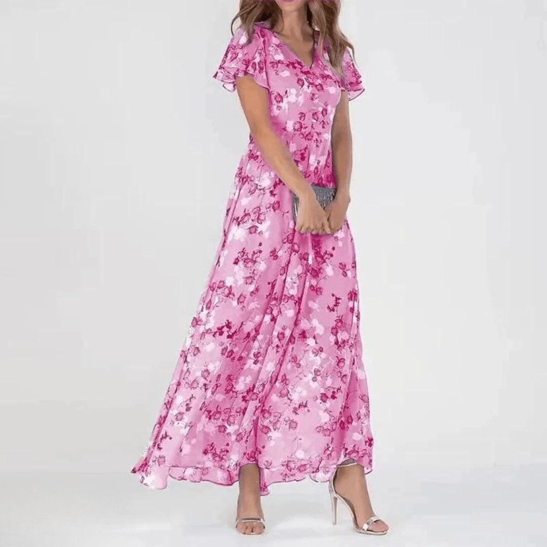 Milaya – V - Neck Summer Dress - E - moda