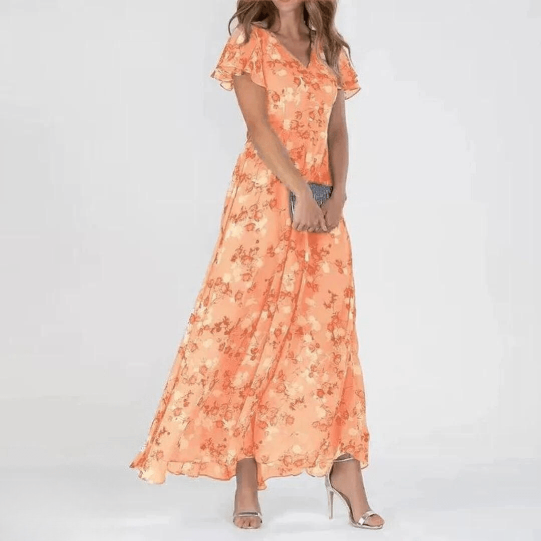 Milaya – V - Neck Summer Dress - E - moda