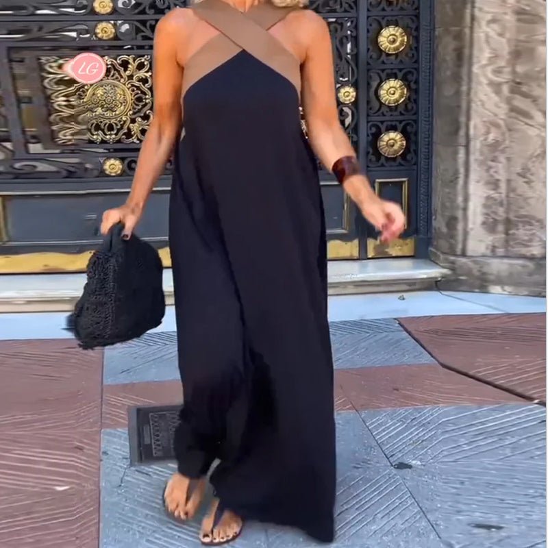 Aveline™ Twist Neck Dress - E - moda