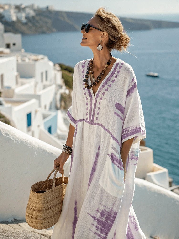 Elira - Elegant Long Dress With Pockets - E - moda