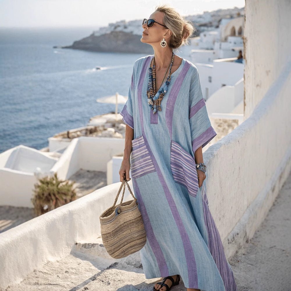 Elira - Elegant Long Dress With Pockets - E - moda