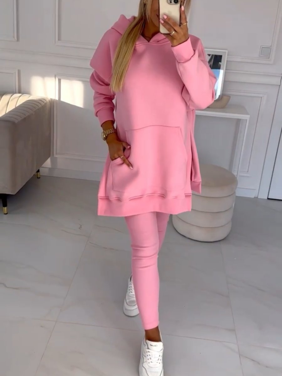 UrbanEase Set – Hoodie & Padded Leggings Combo - E - moda