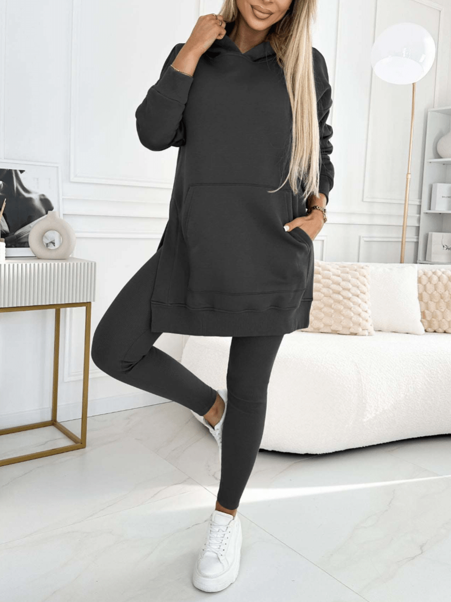 UrbanEase Set – Hoodie & Padded Leggings Combo - E - moda