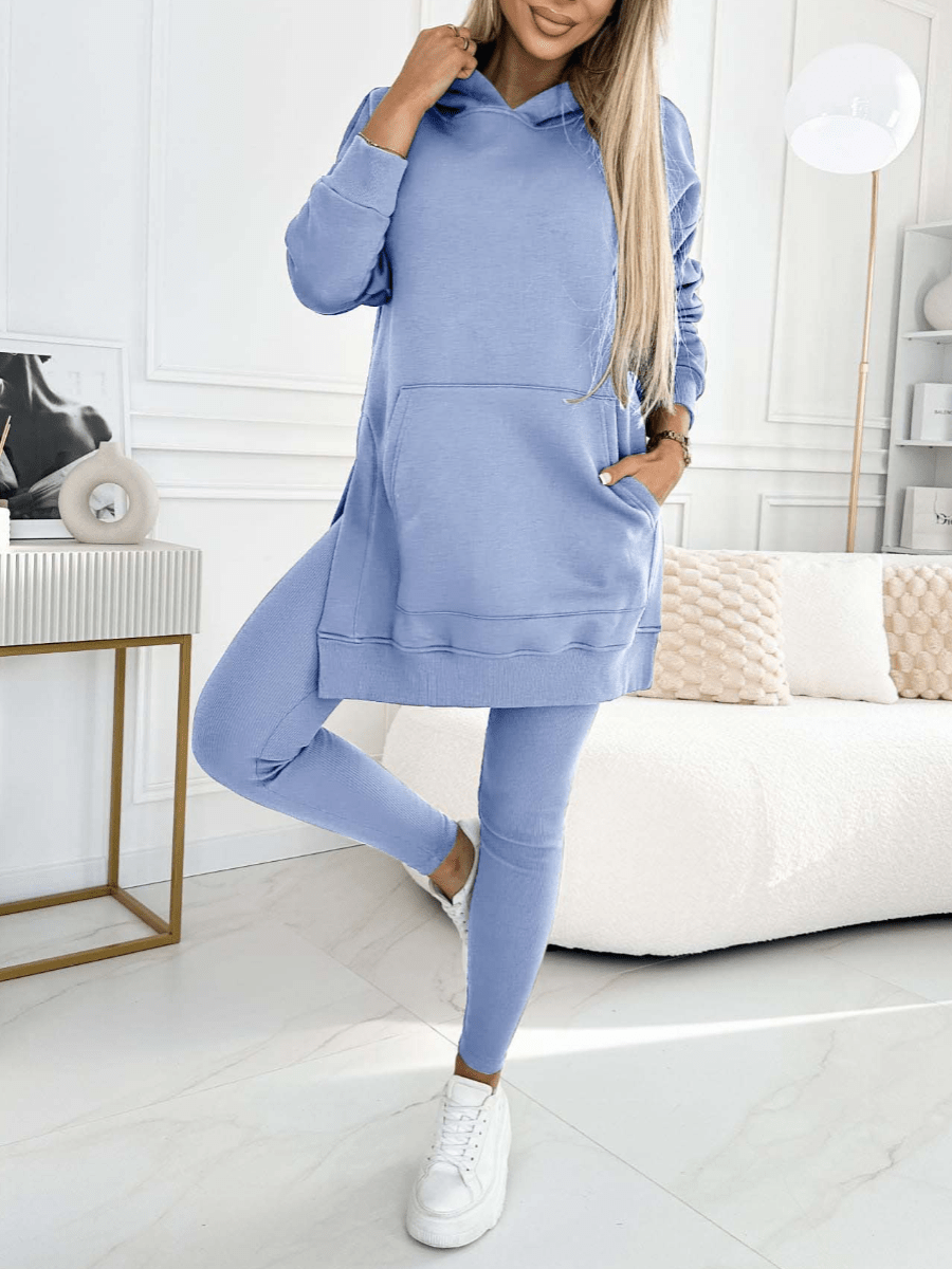 UrbanEase Set – Hoodie & Padded Leggings Combo - E - moda