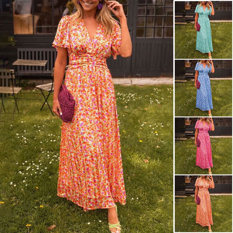 Mira™ Essential V - Neck Dress - E - moda