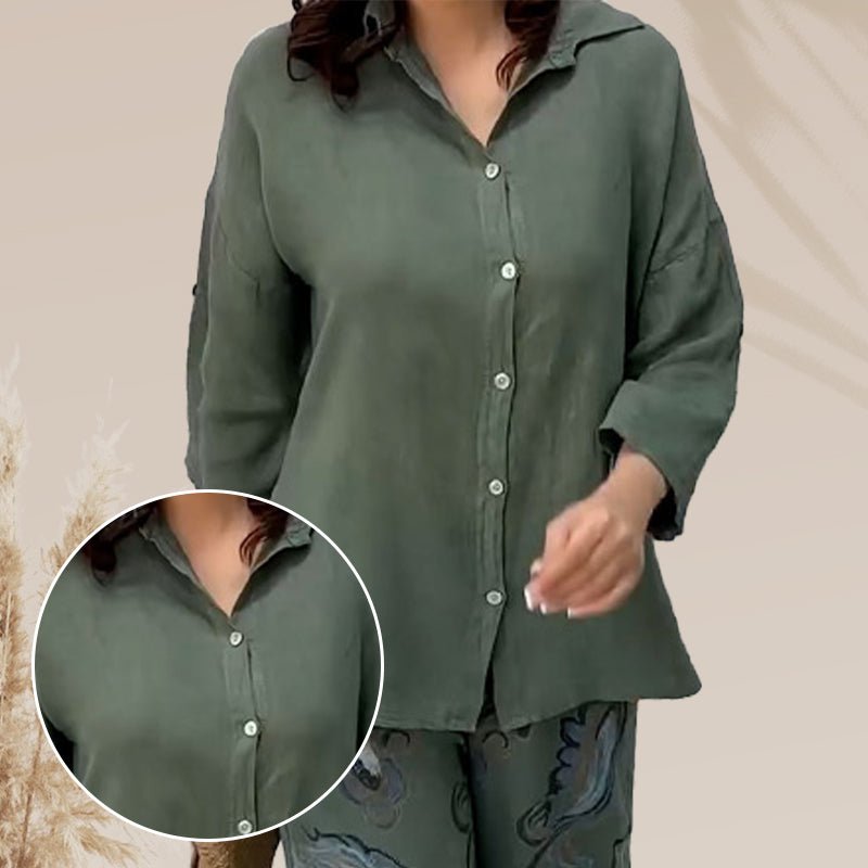 Sunday Flow – Two - Piece Loungewear Set - E - moda