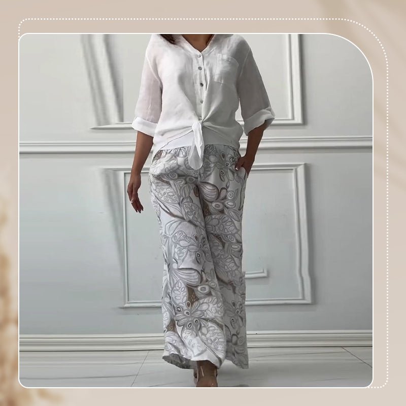 Sunday Flow – Two - Piece Loungewear Set - E - moda