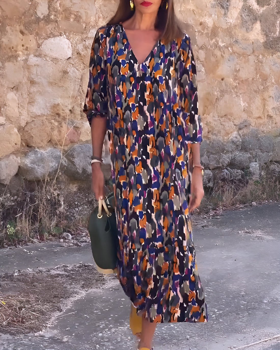 Eliséa Vintage Wrap Dress – Classic Style, Modern Confidence - E - moda