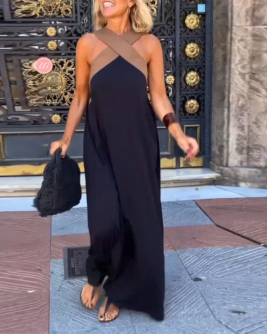 Aveline™ Twist Neck Dress - E - moda