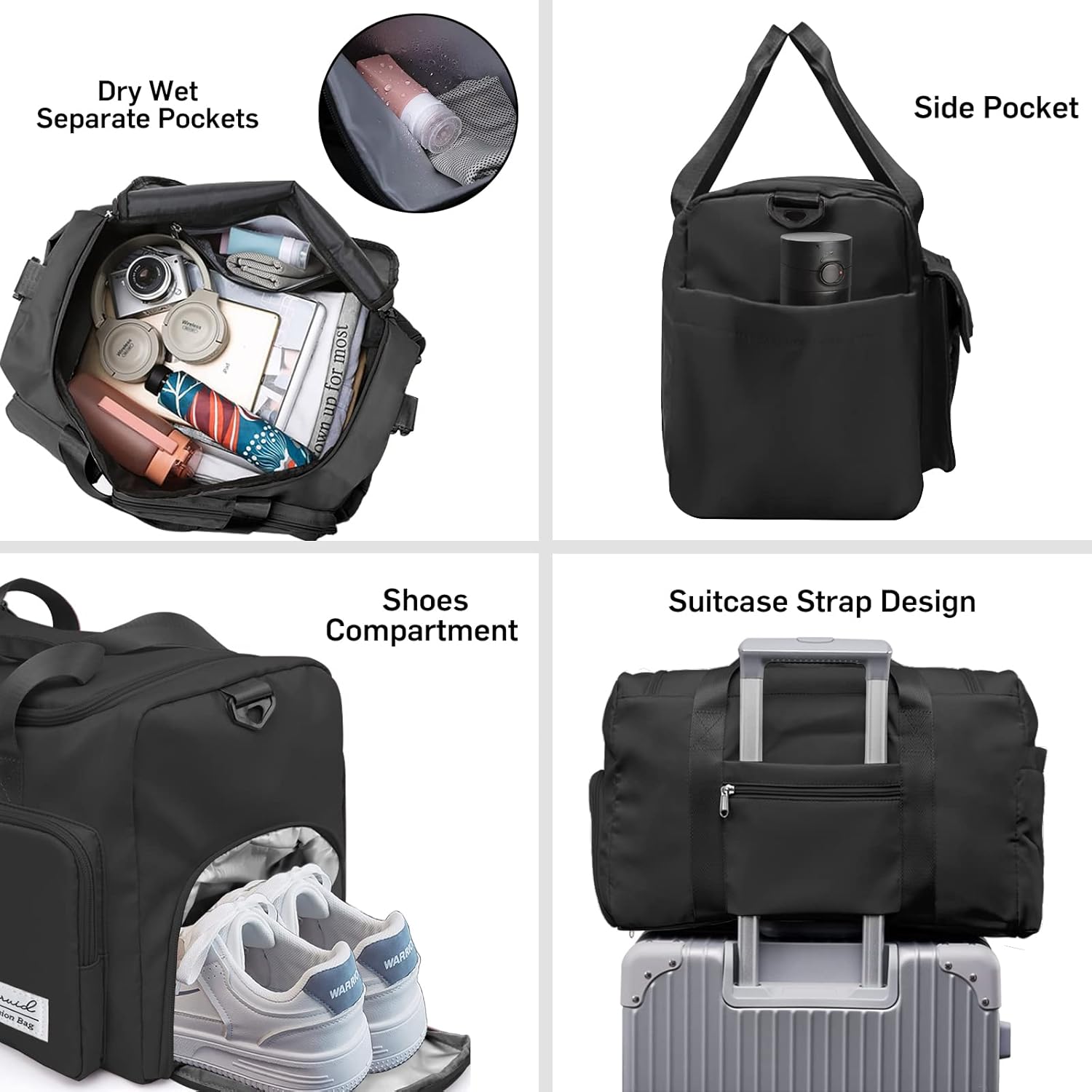 Evermode Gym Duffel Bag - E - moda