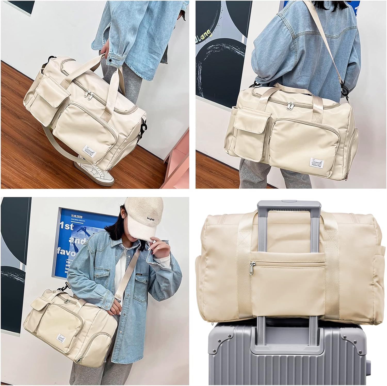 Evermode Gym Duffel Bag - E - moda