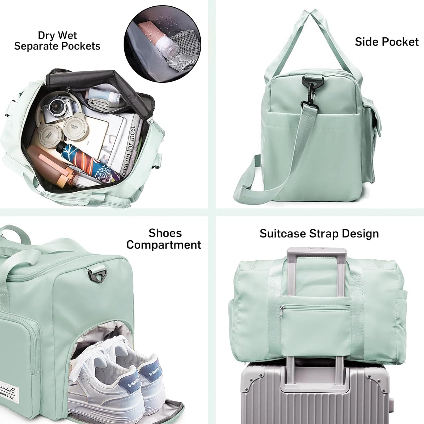 Evermode Gym Duffel Bag - E - moda