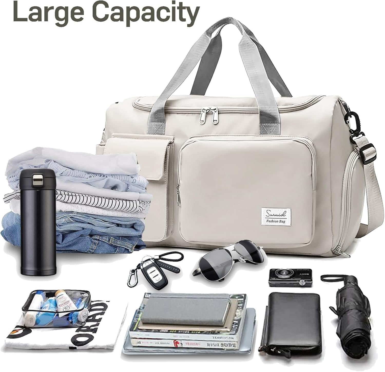 Evermode Gym Duffel Bag - E - moda