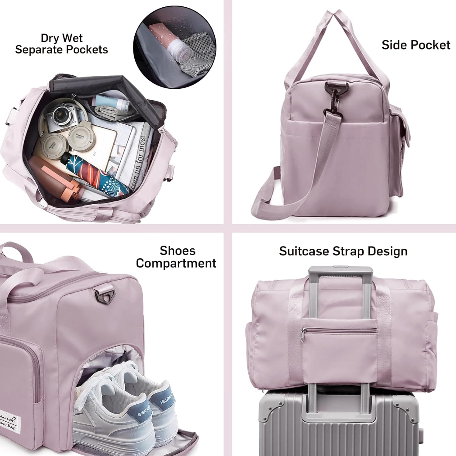Evermode Gym Duffel Bag - E - moda