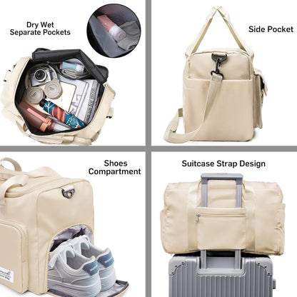 Evermode Gym Duffel Bag - E - moda