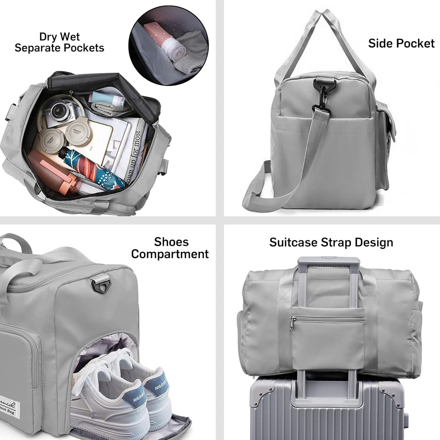 Evermode Gym Duffel Bag - E - moda
