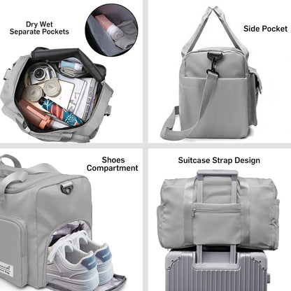 Evermode Gym Duffel Bag - E - moda