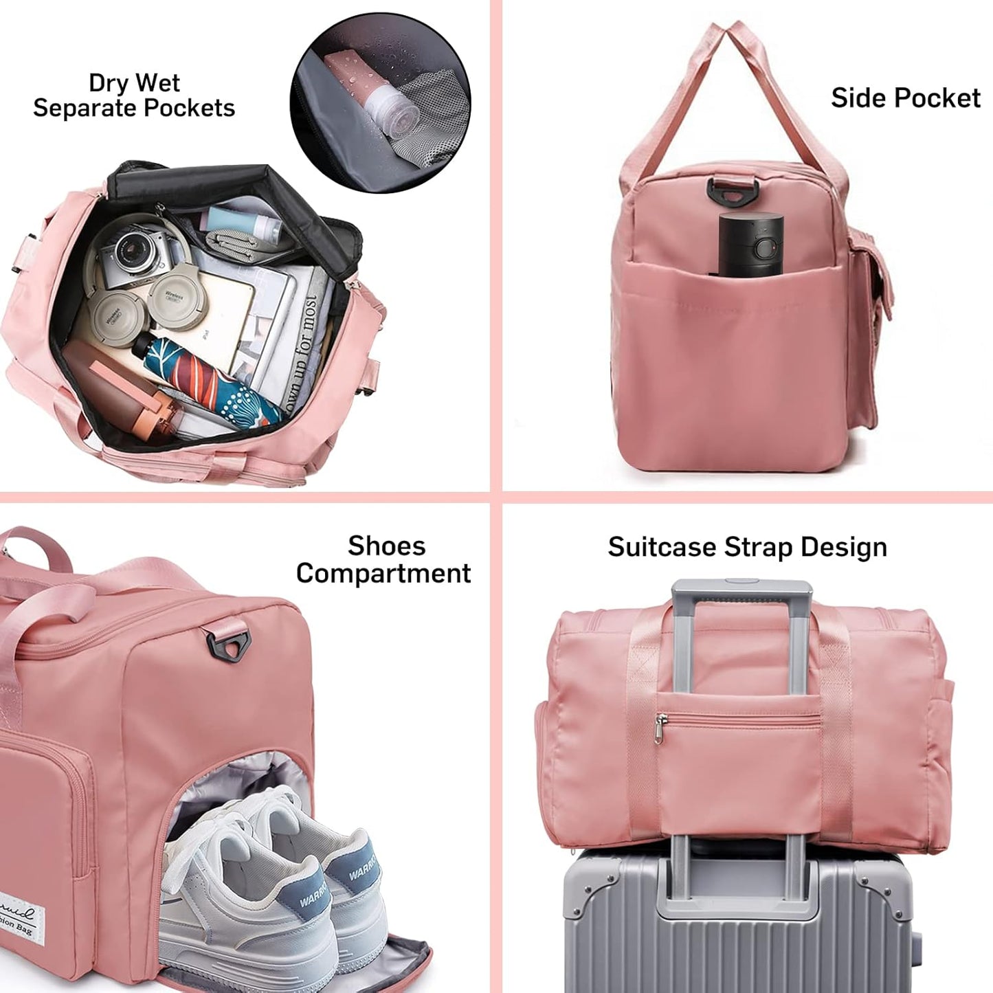 Evermode Gym Duffel Bag - E - moda