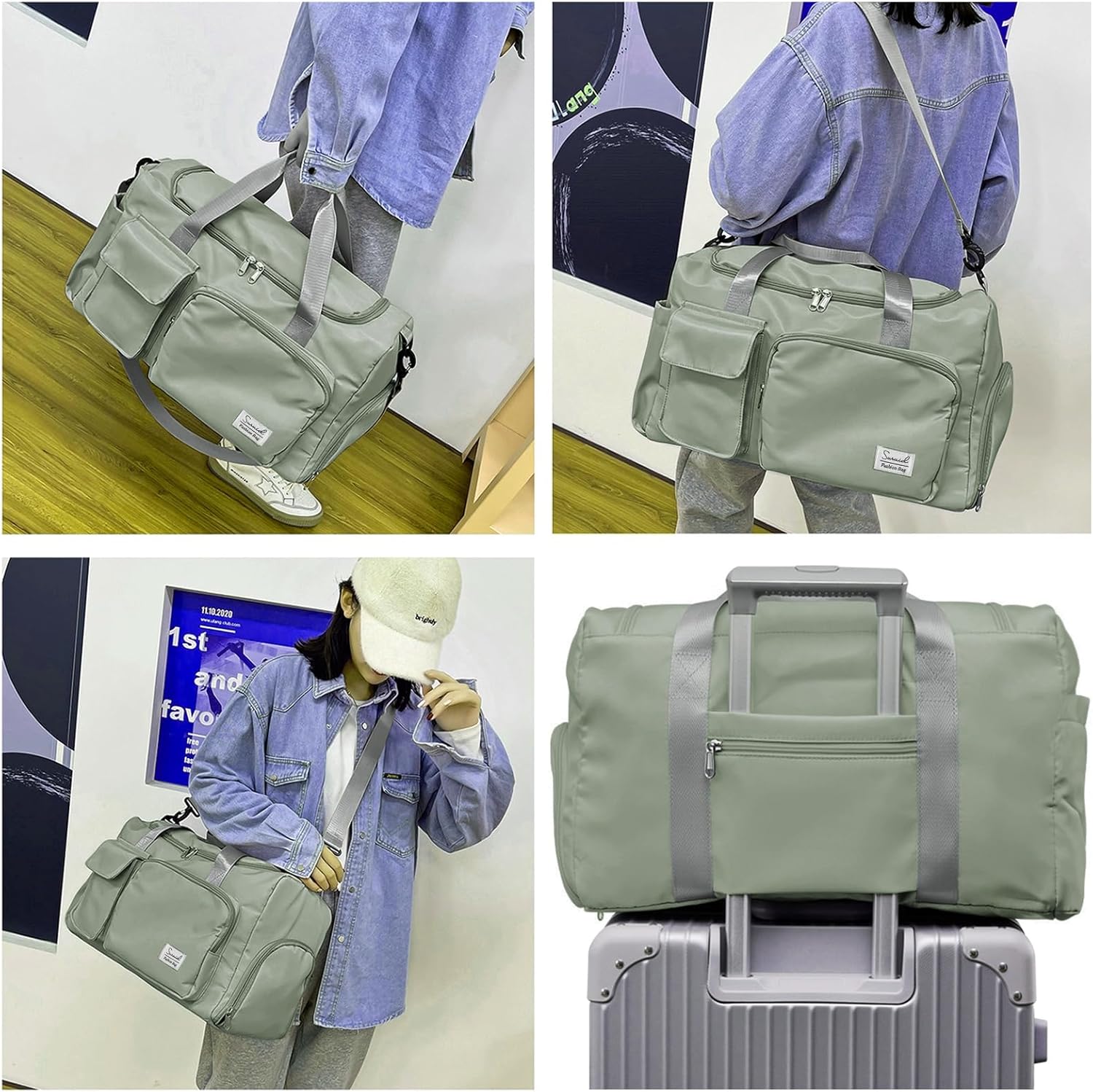 Evermode Gym Duffel Bag - E - moda