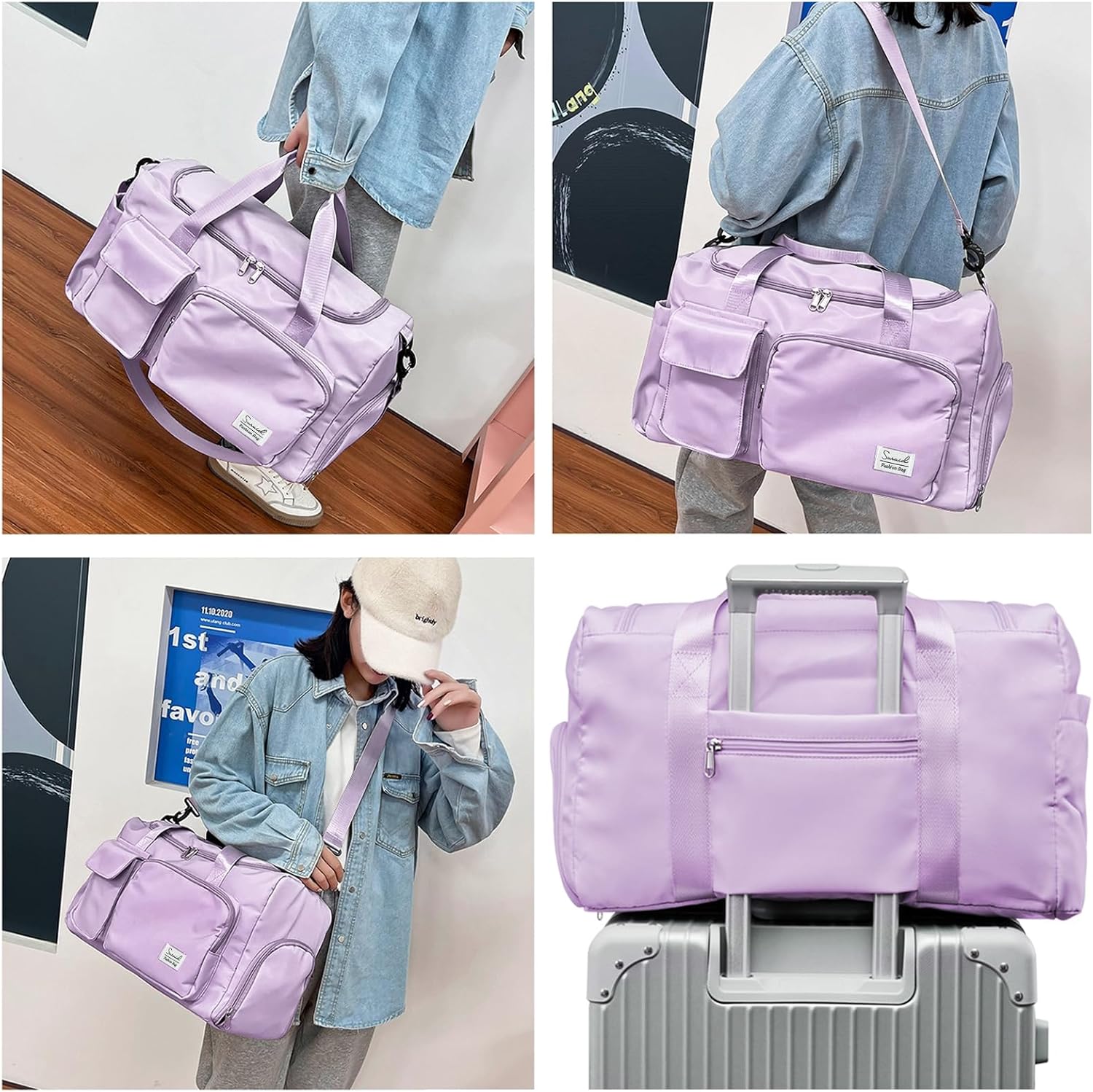 Evermode Gym Duffel Bag - E - moda