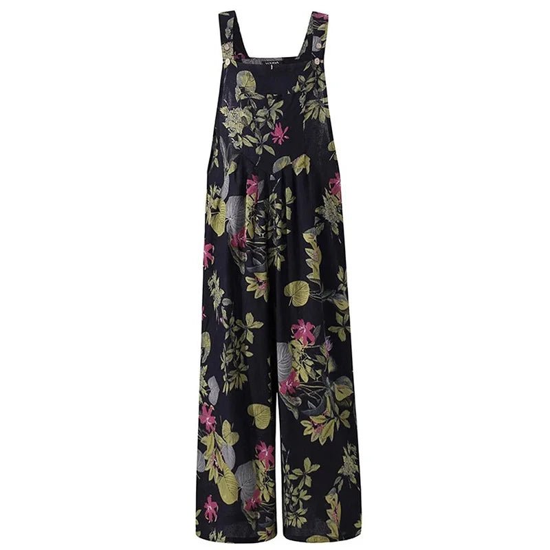 Meadow Muse Vintage Floral Jumpsuit - E - moda