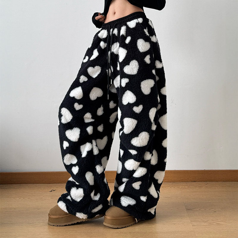 Heartloom – Cozy Teddy Fleece Trousers - E - moda