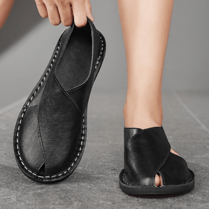 Arvento – Leather Crossover Sandals - E - moda