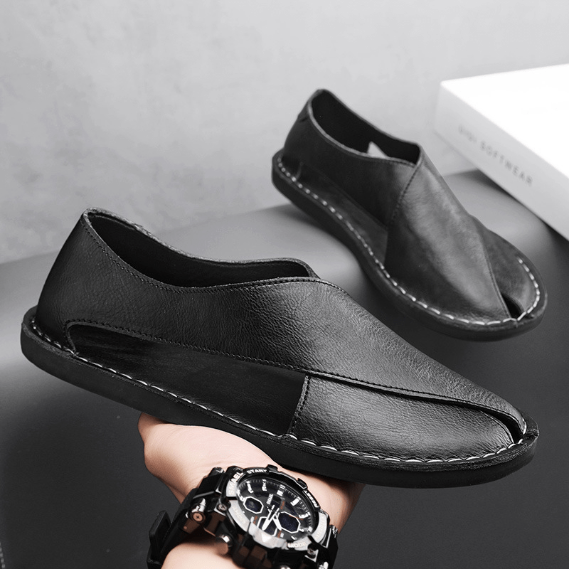 Arvento – Leather Crossover Sandals - E - moda