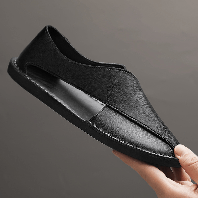 Arvento – Leather Crossover Sandals - E - moda