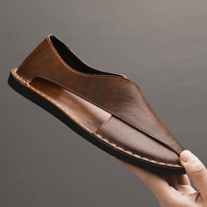Arvento – Leather Crossover Sandals - E - moda