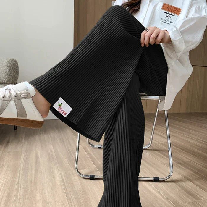 Nivara – Ribbed Maternity Trousers - E - moda