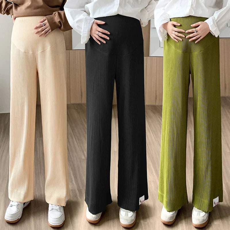 Nivara – Ribbed Maternity Trousers - E - moda