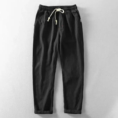 Solaro – Relaxed Linen Trousers - E - moda