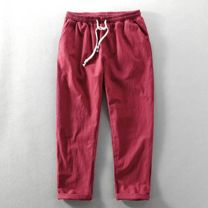 Solaro – Relaxed Linen Trousers - E - moda