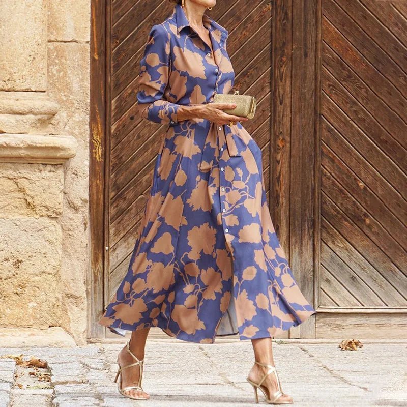 Aloré – Elegant V - Neck Dress - E - moda