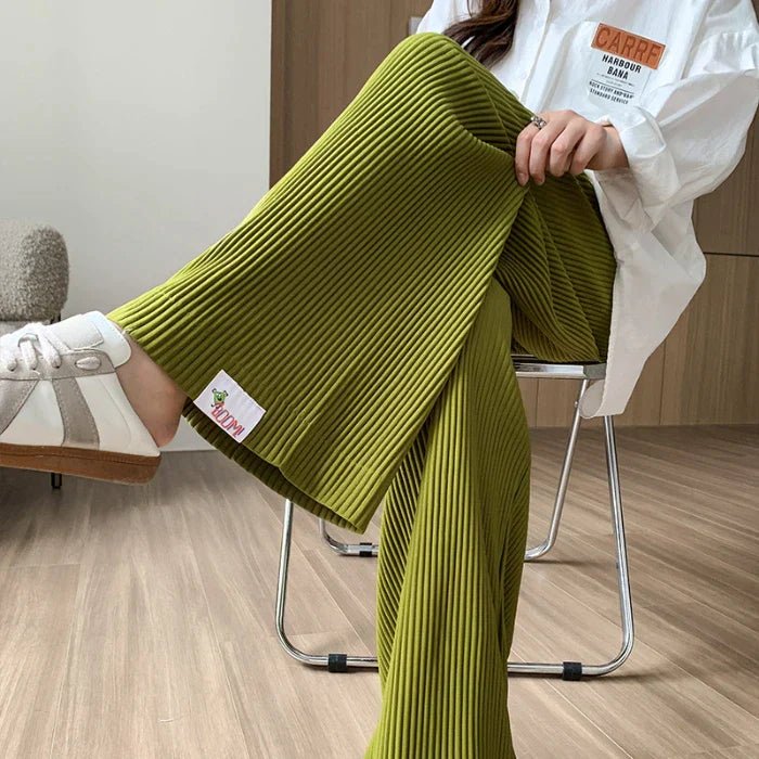 Nivara – Ribbed Maternity Trousers - E - moda