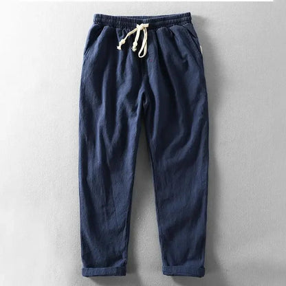 Solaro – Relaxed Linen Trousers - E - moda