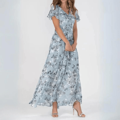 Milaya – V - Neck Summer Dress - E - moda