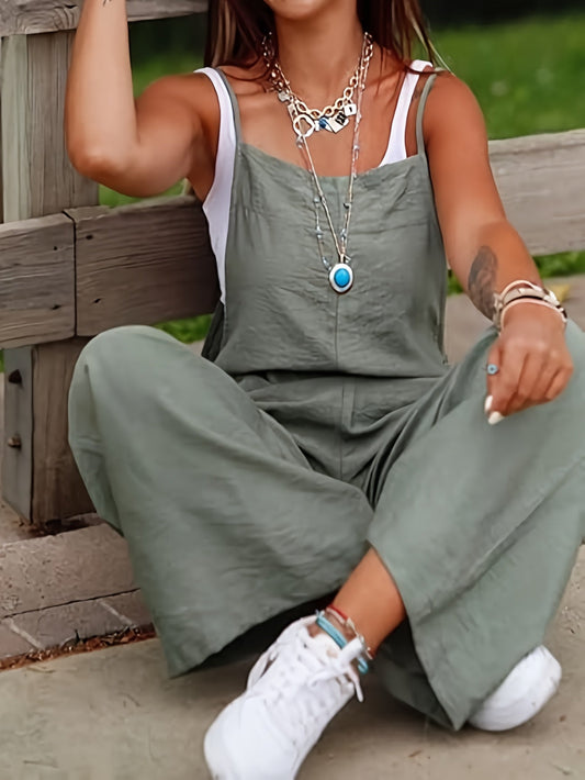 Casual Sling Jumpsuit - E - moda