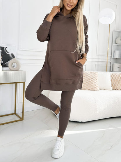 UrbanEase Set – Hoodie & Padded Leggings Combo - E - moda