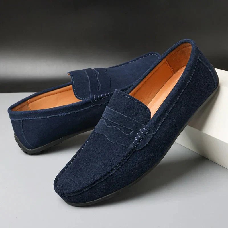 Lunaro – Classic Suede Loafers - E - moda